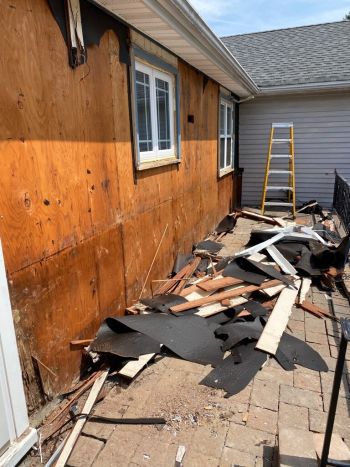 Storm Damage in Lanoka Harbor, New Jersey by Keystone Roofing & Siding LLC