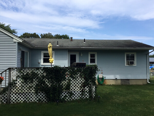 Roofing & Gutters in Lacey Township, NJ GAF Timberline HDZ Pewter Grey
5" K Style White Gutters/ Leaders (5)