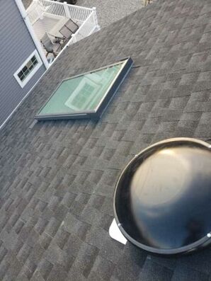 Roof Replacement in Manasquan, NJ GAF Timberline HDZ Charcoal
Velux Skylights (1)