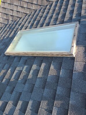 Roof Installation  in Howell Township, NJ   Velux Skylight 
GAF Timberline Charcoal (1)