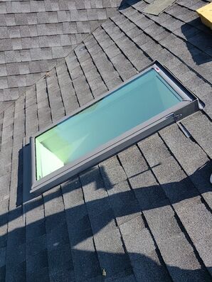Roof Installation  in Howell Township, NJ   Velux Skylight 
GAF Timberline Charcoal (2)