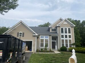 Before & After Roof Replacement in Barnegat Township, NJ GAF Timberline HD AR Pewter gray (1)
